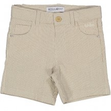 Bermuda rayas beige