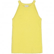 Top halter amarillo punto
