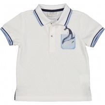 Polo blanco delfin