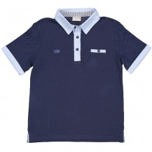 Polo tby marino cuello celeste