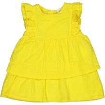 Vestido troquelado amarillo