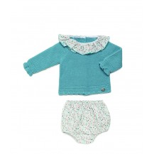 Conjunto braga ramitas azu nube