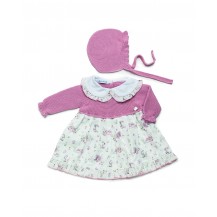 Vestido cuerpo punto animalitos + gorro
