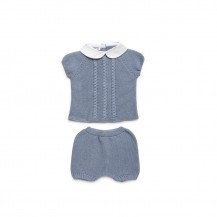 Conjunto pantalón lin trenzas cielo