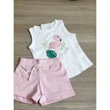 Conjunto patito rosa