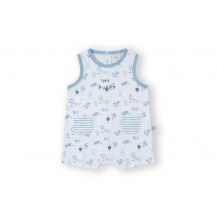 Pelele corto mini puppy azul
