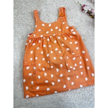 Vestido lunares naranja