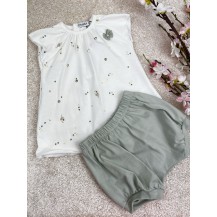Conjunto dos piezas coner verde