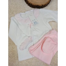 Conjunto jubón y polaiana rosa 