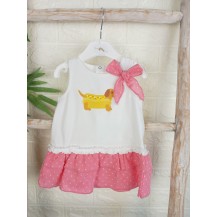 Vestido perrito rosa
