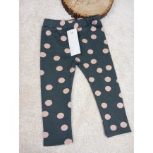 Leggins gris lunares rosa