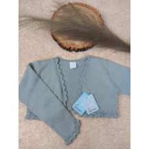 Chaqueta Granlei verde puntillas