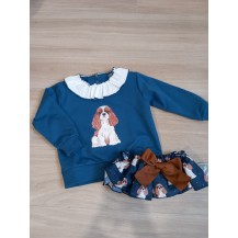 Sudadera perritos + braguita