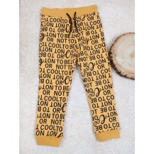 Pantalón letras mostaza