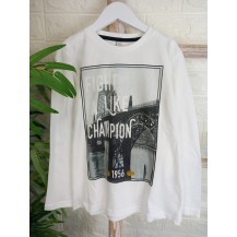 Camiseta blanca manga larga Champion