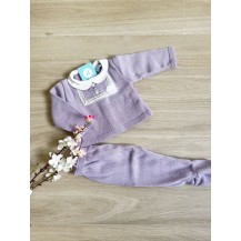 Conjunto polaina estela violeta