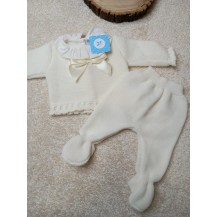 Conjunto polaina sardon color crudo 