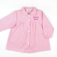 Bata básica rosa personalizada