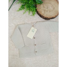 Chaqueta de punto pecesa beige