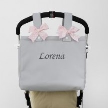 Leather bag special front loops