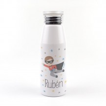 Botella aluminio superhéroe 500ml