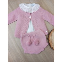 Conjunto chaqueta, braguita y blusa maquillaje
