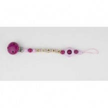 Custom wood chain fuchsia flower