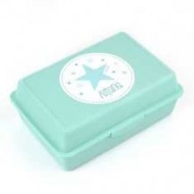Cajita Porta Alimentos Estrella Menta personalizada