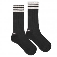 Calcetines sport listas horizontales negro 