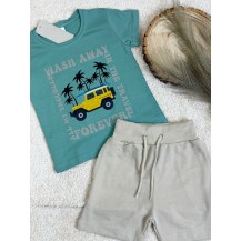 Conjunto the travel verde y camel