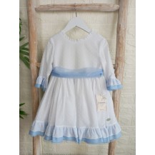 Vestido libertad azul manga francesa