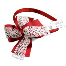 Red bow tie headband