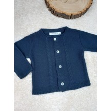 Chaqueta punto azul marino calamaro