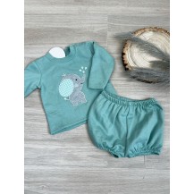 Conjunto elefante verde