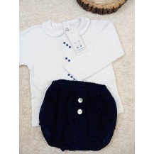 Conjunto Jubón y pololo marino calamaro