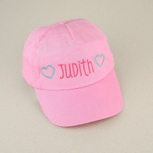 Gorra junior personalizada rosa