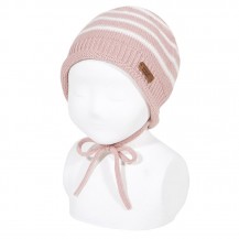Pink striped hat