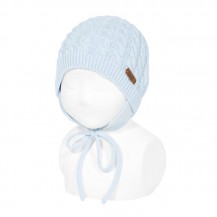 Eight cap with earmuffs color 410 blue baby