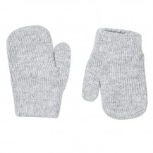 Mittens with soft finger 234 medium gray