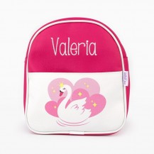 Mochila cisne fucsia personalizada