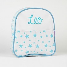 Mochila estrellas azul