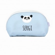 Neceser polipiel panda azul