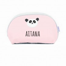 Neceser polipiel panda rosa