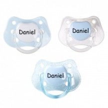 Pack 3 custom classic pacifiers