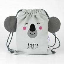 Petate zoo koala gris
