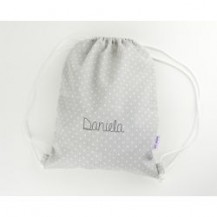 Custom gray backpack