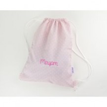 Personalized pink backpack