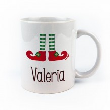 Taza pies de elfo personalizada