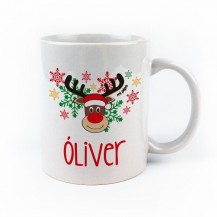 Taza reno personalizada