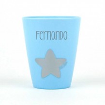 Vasito azul personalizado